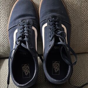 Vans Blue and White Skate Sneakers